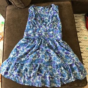 Blue & Purple Floral Dress